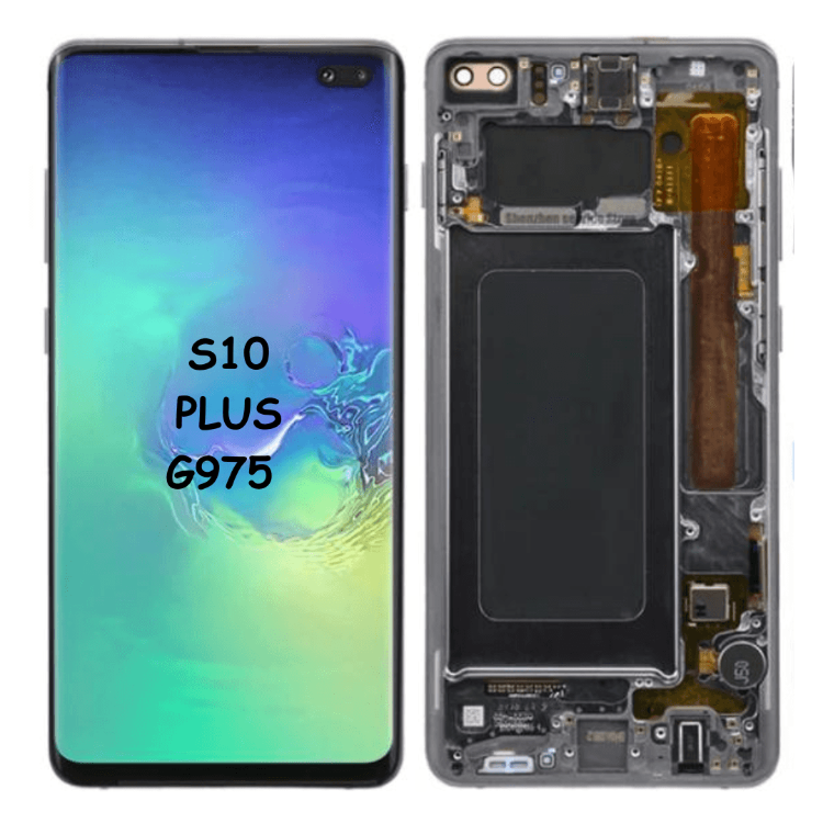 OEM AMOLED LCD Screen & Digitizer Full Assembly with Frame for Samsung Galaxy S10+ G975 (Prism Black) - Best Cell Phone Parts Distributor in Canada, Parts Source OEM AMOLED LCD Screen & Digitizer Full Assembly with Frame for Samsung Galaxy S10+ G975 (Prism Black) - Best Cell Phone Parts Distributor in Canada, Parts Source